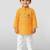 mustard cotton printed kurta set with white pyjama - diwali special