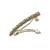 Round and square shape antique gold plated cz and uncut kundan stone 1 hair clip for women and girls