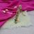 Round & square shape antique gold plated ruby and uncut kundan stone 1 hair clip for women and girls