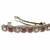 Round & square shape antique gold plated ruby and uncut kundan stone 1 hair clip for women and girls