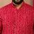 men's falsa bandhani kurta - foil print traditional festive