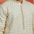 men's off white sequin kurta - festive embroidered traditional