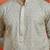 men's grey sequin kurta - festive embroidered traditional wear