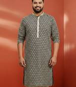 black sequin kurta - festive embroidered traditional