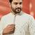 men's cream silk jacquard kurta - wedding traditional luxury