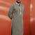 men's black sequin kurta - festive embroidered traditional