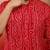 men's red bandhani kurta - foil print traditional festive wear