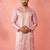 men's onion silk blend kurta - traditional embroidered festive wear