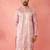 men's onion silk blend kurta - traditional embroidered festive wear
