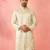 men's light green silk blend kurta - traditional embroidered festive wear