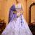 Lavender- Tissue Fabric Sequins embroidery Semi-Stitched Lehenga & Unstitched Blouse With Dupatta