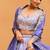Lavender- Tissue Fabric Sequins embroidery Semi-Stitched Lehenga & Unstitched Blouse With Dupatta