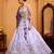 Lavender- Tissue Fabric Sequins embroidery Semi-Stitched Lehenga & Unstitched Blouse With Dupatta