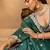 Green- Tissue Fabric Sequins embroidery Semi-Stitched Lehenga & Unstitched Blouse With Dupatta