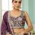 Purple- Tissue Fabric Sequins embroidery Semi-Stitched Lehenga & Unstitched Blouse With Dupatta