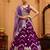 Burgundy- Silk Fabric Sequins embroidery Semi-Stitched Lehenga & Unstitched Blouse With Dupatta