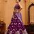 Burgundy- Silk Fabric Sequins embroidery Semi-Stitched Lehenga & Unstitched Blouse With Dupatta