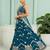 Teal- Silk Fabric Sequins embroidery Semi-Stitched Lehenga & Unstitched Blouse With Dupatta