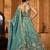 Green- Tissue Fabric Sequins embroidery Semi-Stitched Lehenga & Unstitched Blouse With Dupatta