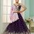 Burgundy- Georgette Fabric Sequins embroidery Semi-Stitched Lehenga & Unstitched Blouse With Dupatta