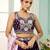 Burgundy- Georgette Fabric Sequins embroidery Semi-Stitched Lehenga & Unstitched Blouse With Dupatta