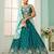 Green- Georgette Fabric Sequins embroidery Semi-Stitched Lehenga & Unstitched Blouse With Dupatta