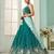 Green- Georgette Fabric Sequins embroidery Semi-Stitched Lehenga & Unstitched Blouse With Dupatta