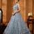 Grey- Net Fabric Sequins embroidery Semi-Stitched Lehenga & Unstitched Blouse With Dupatta