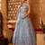 Grey- Net Fabric Sequins embroidery Semi-Stitched Lehenga & Unstitched Blouse With Dupatta