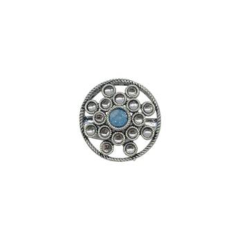Exotic round shape silver plated kundan stone adjustable finger ring for women and girls 2