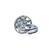 Exotic round shape silver plated kundan stone adjustable finger ring for women and girls