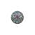Stylish oval and round shape silver plated kundan stone adjustable finger ring for women and girls