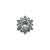 Modish flower design silver plated kundan stone adjustable finger ring for women and girls