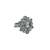 Modish flower design silver plated kundan stone adjustable finger ring for women and girls