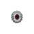 Pear shape and mother of pearl silver plated kundan stone adjustable finger ring for women and girls