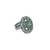 Pretty round and pear shape silver plated kundan stone adjustable finger ring for women and girls