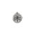 Pear shape and mother of pearl silver plated kundan stone adjustable finger ring for women and girls