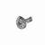 Pear shape and mother of pearl silver plated kundan stone adjustable finger ring for women and girls