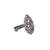 Inspired pear shape silver plated kundan stone adjustable finger ring for women and girls