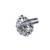 Inspired pear shape silver plated kundan stone adjustable finger ring for women and girls