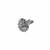 Pear shape and mother of pearl silver plated kundan stone adjustable finger ring for women and girls