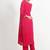 Red ' patrika gate' hand embroidered  silk crepe  womens  suit- set of 3