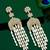 Gold plated kundan studded dangler earrings
