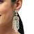 Gold plated kundan studded dangler earrings
