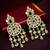 Gold plated chandbali earrings