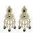 Gold plated chandbali earrings
