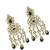 Gold plated chandbali earrings