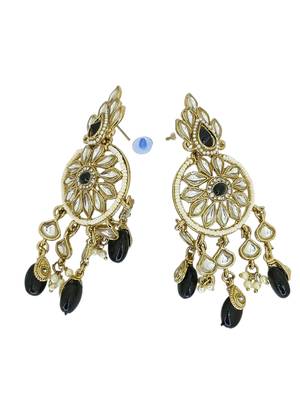 Gold plated chandbali earrings 4