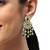 Gold plated chandbali earrings