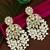 Gold plated chandbali earrings